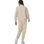 Body Action Fleece Joggers Γυναικείο Παντελόνι Εκρού