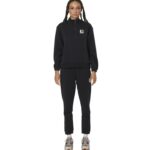 Body Action Half-Zip Sweatshirt Black Γυναικεία Μπλούζα Μαύρη