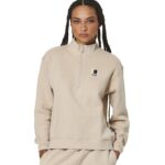 Body Action Half-Zip Sweatshirt Moonbean Grey Γυναικεία Μπλούζα Mπεζ