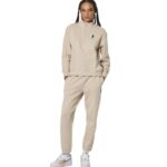 Body Action Half-Zip Sweatshirt Moonbean Grey Γυναικεία Μπλούζα Mπεζ