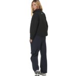 Body Action Oversize Boucle Fleece Half Zip Black Γυναικεία Μπλούζα Μαύρη
