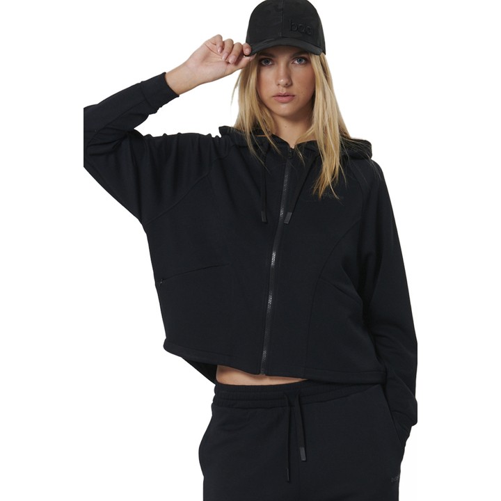 Body Action Modal Boxy Jacket Black Γυναικεία Ζακέτα Μαύρη