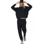 Body Action Modal Boxy Jacket Black Γυναικεία Ζακέτα Μαύρη