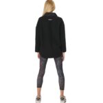 Body Action Oversize Boucle-Fleece Jacket Black Γυναικεία Ζακέτα Προβατάκι Μαύρη
