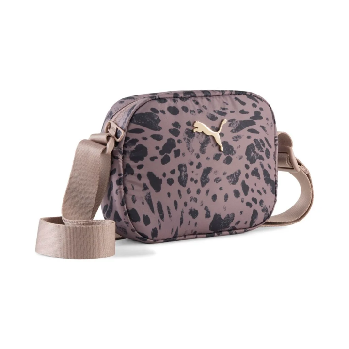 Puma Pop Crossbody Shoulder Bag Γυναικείo Τσαντάκι Χιαστί Λεοπάρ