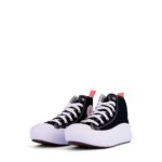 Converse Chuck Taylor All Star Move Παιδικά Sneakers Μποτάκια Μαύρα με Φουξ