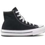 Converse Chuck Taylor All Star Eva Lift Canvas Platform Παιδικά Sneakers Μποτάκια Μαύρα