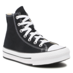 Converse Chuck Taylor All Star Eva Lift Canvas Platform Παιδικά Sneakers Μποτάκια Μαύρα