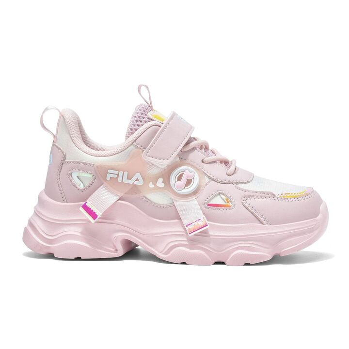 Fila Musha 3 Memory Velcro Παιδικά Sneakers με Σκρατς Ροζ