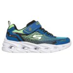 Skechers S-Lights Vortex 3.0 Παιδικά Sneakers με Φωτάκια Μπλε / Λαχανί