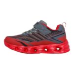 Skechers S Light: Vortex 2.0 Παιδικά Sneakers με Φωτάκια Γκρι / Κόκκινα