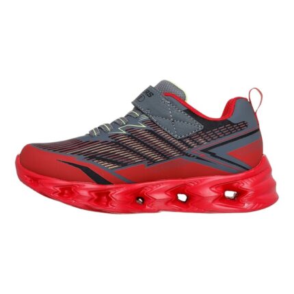 Skechers S Light: Vortex 2.0 Παιδικά Sneakers με Φωτάκια Γκρι / Κόκκινα