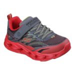 Skechers S Light: Vortex 2.0 Παιδικά Sneakers με Φωτάκια Γκρι / Κόκκινα