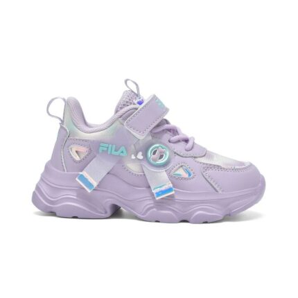 Fila Musha 3 Memory Velcro Βρεφικά Sneakers με Σκρατς Mωβ