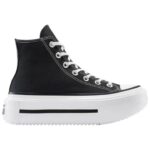 Converse Chuck Taylor All Star Lift Double Stack Γυναικεία Sneakers Μποτάκια Μαύρα