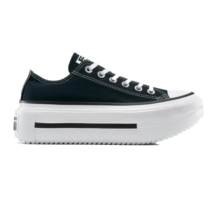 Converse Chuck Taylor All Star Lift Double Stack Γυναικεία Sneakers Μαύρα