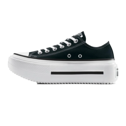 Converse Chuck Taylor All Star Lift Double Stack Γυναικεία Sneakers Μαύρα