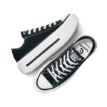 Converse Chuck Taylor All Star Lift Double Stack Γυναικεία Sneakers Μαύρα