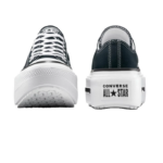 Converse Chuck Taylor All Star Lift Double Stack Γυναικεία Sneakers Μαύρα