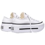 Converse Chuck Taylor All Star Lift Double Stack Γυναικεία Sneakers Λευκά