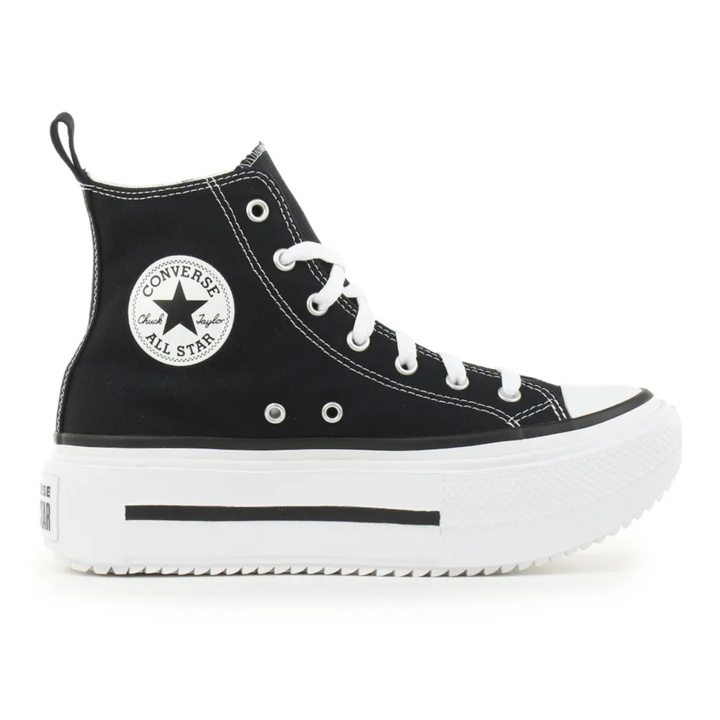 Converse Chuck Taylor All Star Lift Double Stack Παιδικά Sneakers Μποτάκια Μαύρα