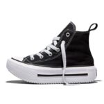 Converse Chuck Taylor All Star Lift Double Stack Παιδικά Sneakers Μποτάκια Μαύρα