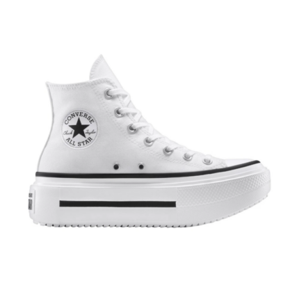 Converse Chuck Taylor All Star Lift Double Stack Παιδικά Sneakers Μποτάκια Λευκά
