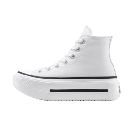 Converse Chuck Taylor All Star Lift Double Stack Παιδικά Sneakers Μποτάκια Λευκά