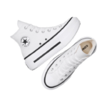 Converse Chuck Taylor All Star Lift Double Stack Παιδικά Sneakers Μποτάκια Λευκά