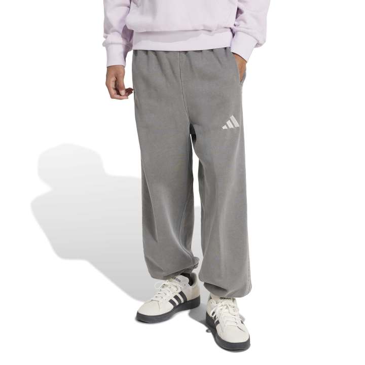 adidas ALL SZN Fleece Washed Loose Pants Ανδρικό Παντελόνι Με Λάστιχο Γκρι