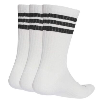 adidas 3-Stripes Cushioned Crew Socks Κάλτσες Λευκές με Ρίγες