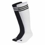 adidas 3-Stripes Knee Socks 2P Κάλτσες μέχρι το Γόνατο Λευκές / Μαύρες