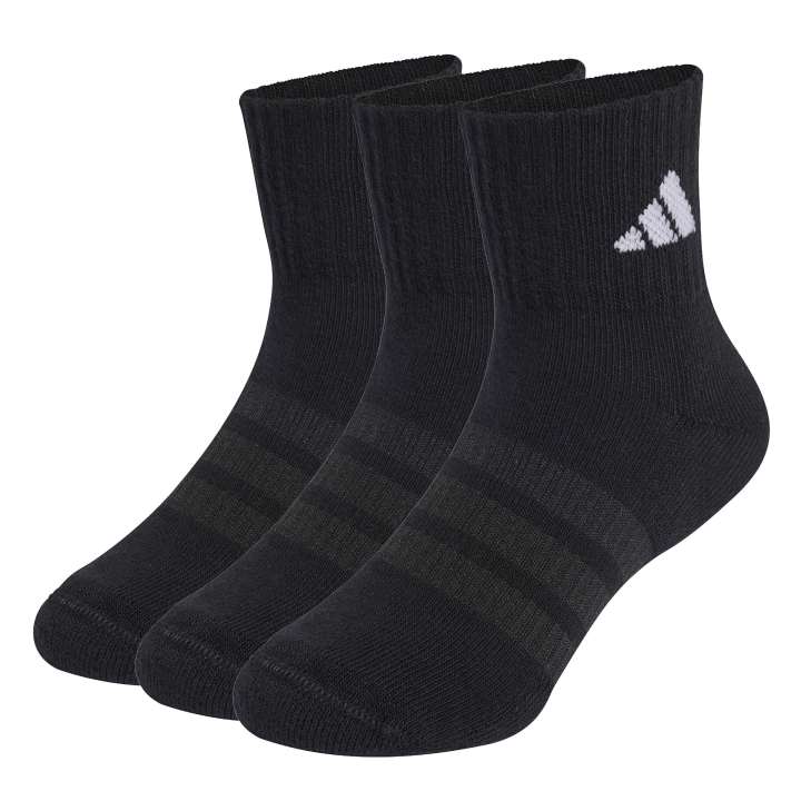 adidas Cushioned Sportswear Ankle Socks 3P Παιδικές Κάλτσες Μαύρες