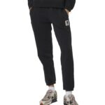 Body Action Fleece Joggers Black Γυναικείο Παντελόνι Μαύρο