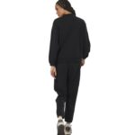 Body Action Fleece Joggers Black Γυναικείο Παντελόνι Μαύρο
