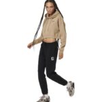 Body Action Fleece Joggers Black Γυναικείο Παντελόνι Μαύρο