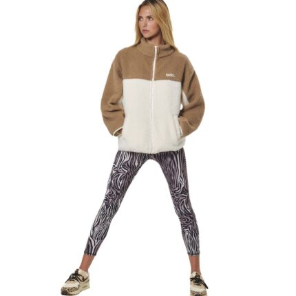 Body Action Faux Sheepskin Jacket Beige Ecru Γυναικεία Ζακέτα Προβατάκι Μπεζ / Εκρού