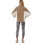 Body Action Faux Sheepskin Jacket Beige Ecru Γυναικεία Ζακέτα Προβατάκι Μπεζ / Εκρού