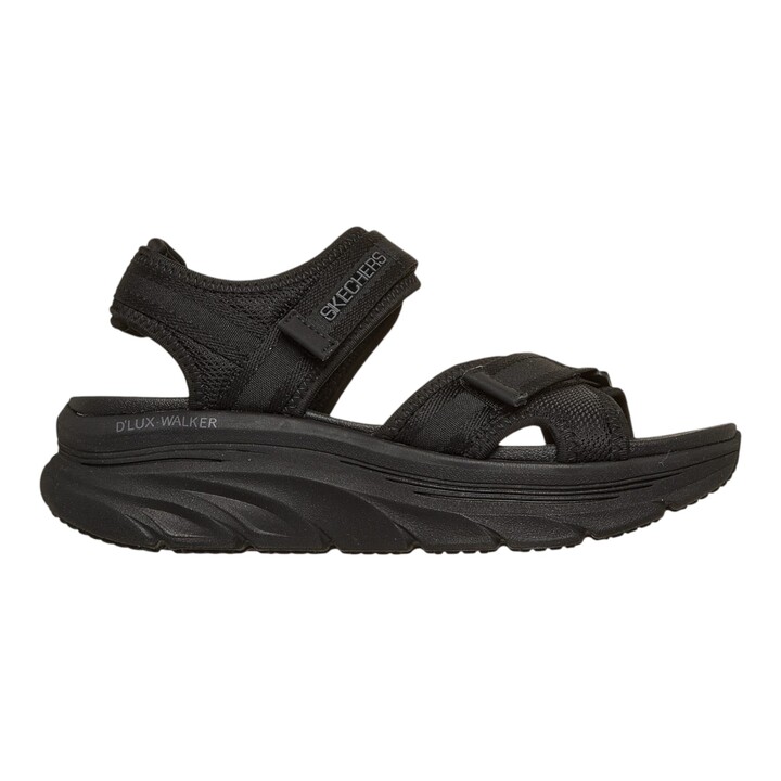 Skechers Relaxed Fit: D'Lux Walker Sandal - Bold City Γυναικεία Πέδιλα Μαύρα