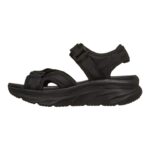 Skechers Relaxed Fit: D'Lux Walker Sandal - Bold City Γυναικεία Πέδιλα Μαύρα