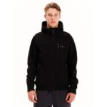 Emerson Hooded Raglan Bonded Bomber Jacket Ανδρικό Raglan Μπουφάν Με Κουκούλα Μαύρο