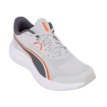 Puma Skyrocket Lite 2 JR Παιδικά Παπούτσια Τρεξίματος Ανοιχτό Γκρι / Πορτοκαλί