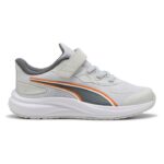 Puma Skyrocket 2 AC + PS Παιδικά Παπούτσια Τρεξίματος Ανοιχτό Γκρι / Πορτοκαλί