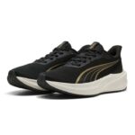 Puma Dasher Lite Γυναικεία Παπούτσια Τρεξίματος Μαύρα / Χρυσά