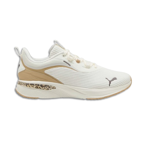 Puma Softride Charm Animal Γυναικεία Παπούτσια Τρεξίματος Λευκά / Μπεζ