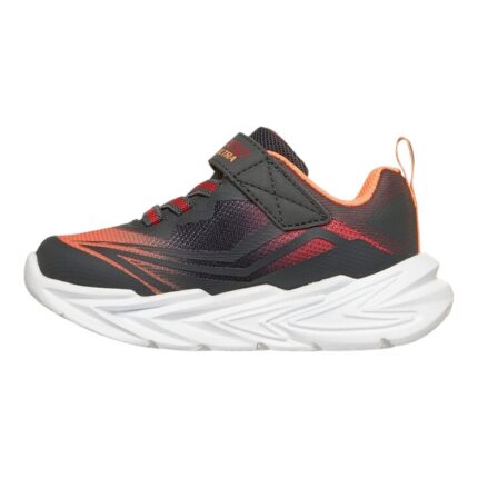 Skechers S Lights: Flex-Glow Ultra Βρεφικά Sneakers με Φωτάκια Γκρι / Κόκκινο / Πορτοκαλί