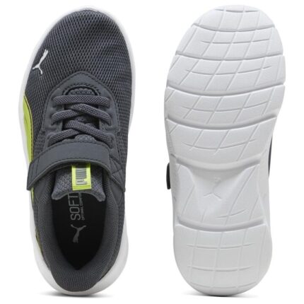 Puma Lite Modern AC + PS Παιδικά Παπούτσια Τρεξίματος Γκρι / Λαχανί
