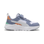 Puma Trinity 2 LT AC+PS Παιδικά Sneakers Με Σκρατς Mωβ / Λευκό / Πορτοκαλί