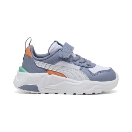 Puma Trinity 2 LT AC+ Inf Βρεφικά Sneakers Με Σκρατς Mωβ / Λευκό / Πορτοκαλί