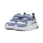Puma Trinity 2 LT AC+ Inf Βρεφικά Sneakers Με Σκρατς Mωβ / Λευκό / Πορτοκαλί